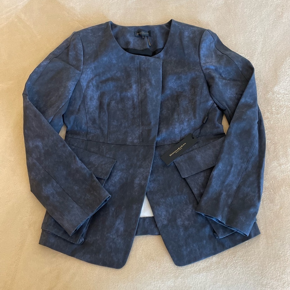 Donna Karan NY Zip Tie Dye Blazer - Size 8 - Picture 9 of 15